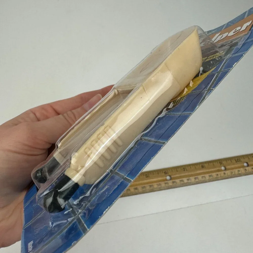 Vtg Sealed Coffee Helper Scoop Filter Lifter Cream‎ Colored Plastic 1/8 Cup Prop